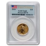 2010 1/4 oz American Gold Eagle MS-70 PCGS (FS)