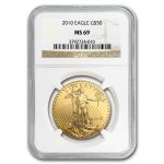 2010 1 oz American Gold Eagle MS-69 NGC
