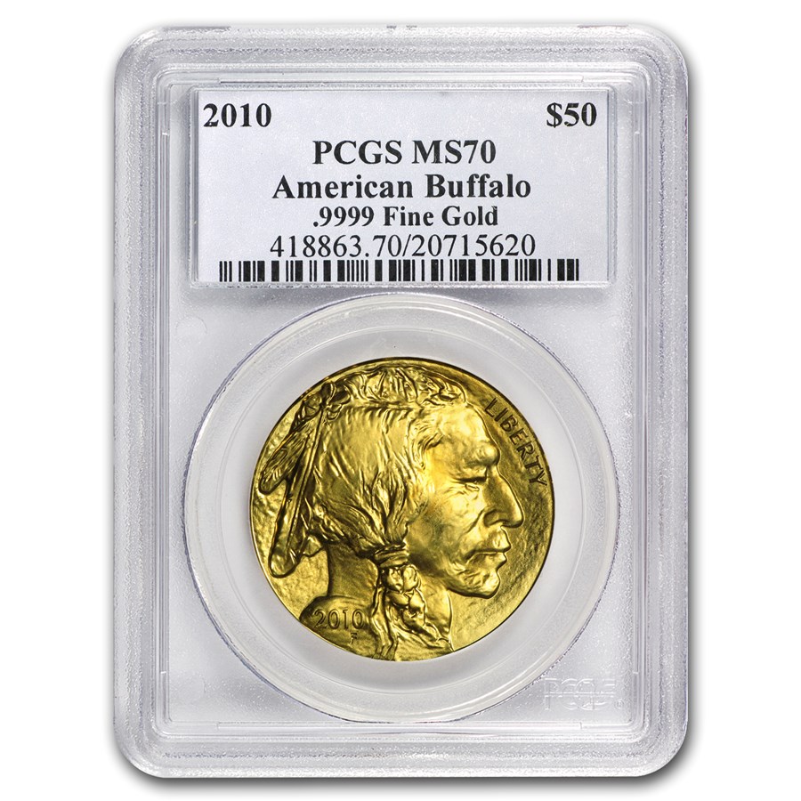 2010 1 oz Gold Buffalo MS-70 PCGS