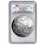 2010 5 oz Silver ATB Yellowstone MS-69 PL PCGS (FirstStrike®)