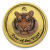 2010 Australia 1/10 oz Gold Lunar Tiger BU (SII, Colorized)