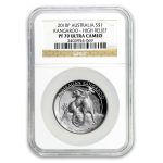 2010 Australia 1 oz Silver Kangaroo High Relief PF-70 NGC