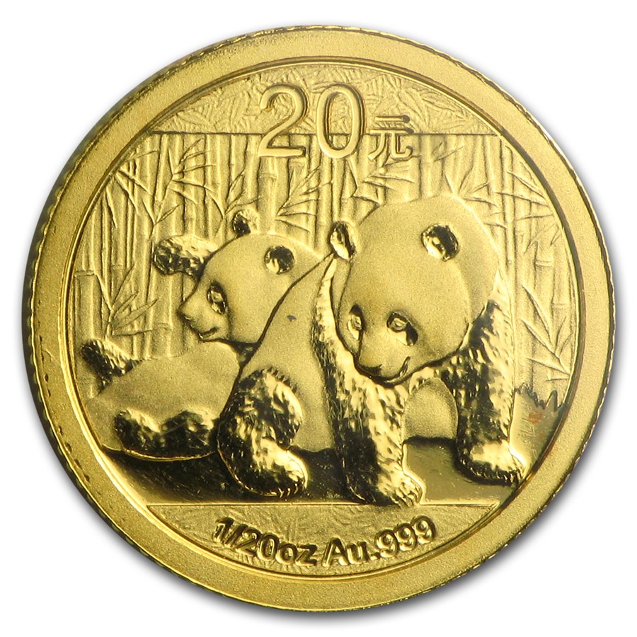 2010 China 1/20 oz Gold Panda BU (Sealed)