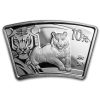 2010 China 1 oz Silver Fan Year of the Tiger (w/Box & COA)