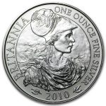 2010 Great Britain 1 oz Silver Britannia BU