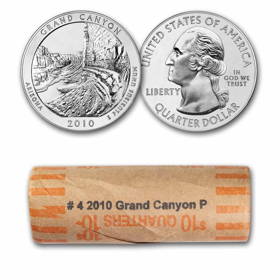 2010-P ATB Quarter Grand Canyon National Park 40-Coin Roll BU