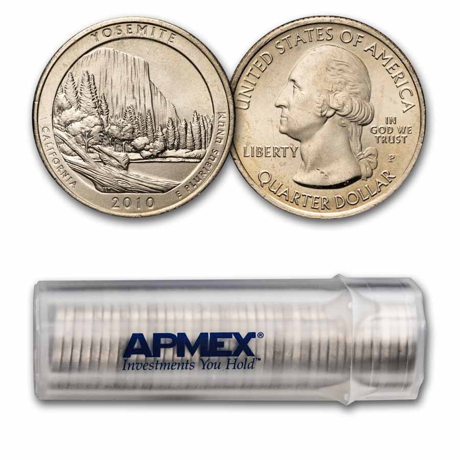 2010-P ATB Quarter Yosemite National Park 40-Coin Roll BU