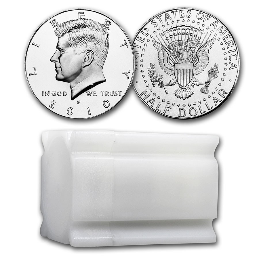 2010-P Kennedy Half Dollar 20-Coin Roll BU