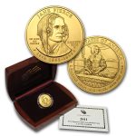 2010-W 1/2 oz Gold Jane Pierce BU (w/Box & COA)