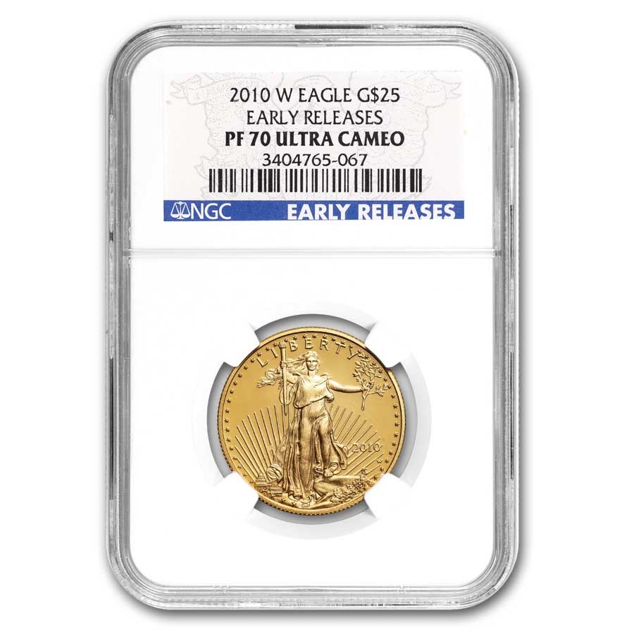 2010-W 1/2 oz Proof Gold Eagle PF-70 UCAM NGC (Early Releases)