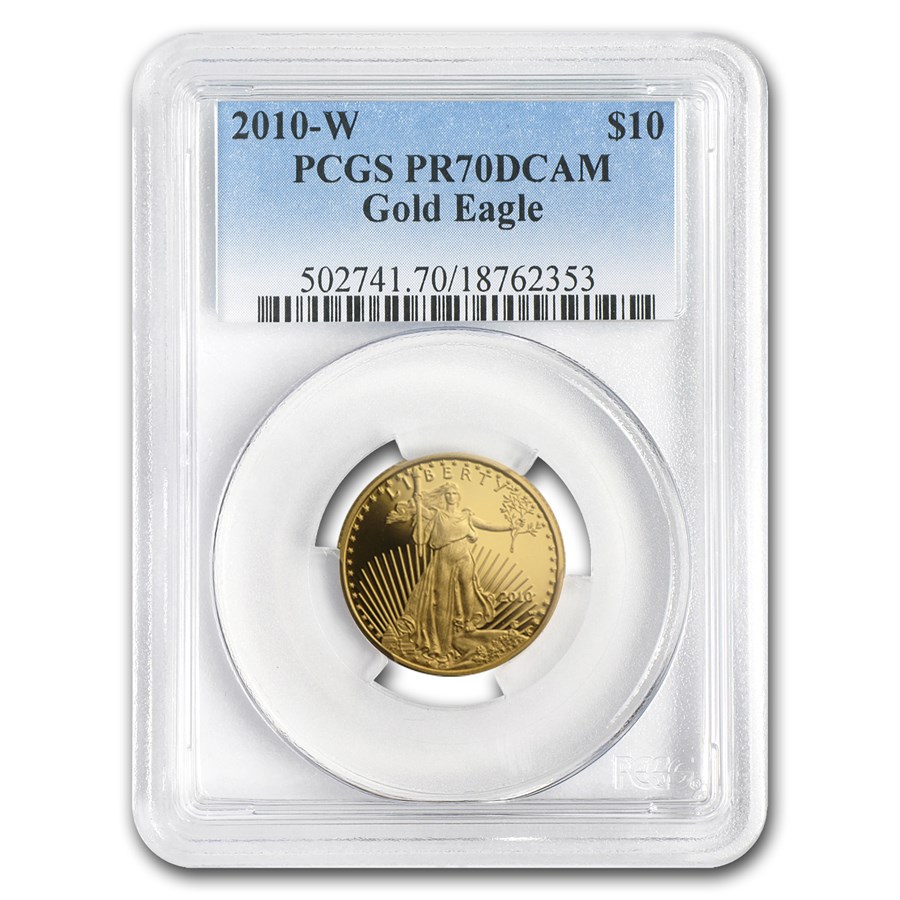 2010-W 1/4 oz Proof American Gold Eagle PR-70 DCAM PCGS