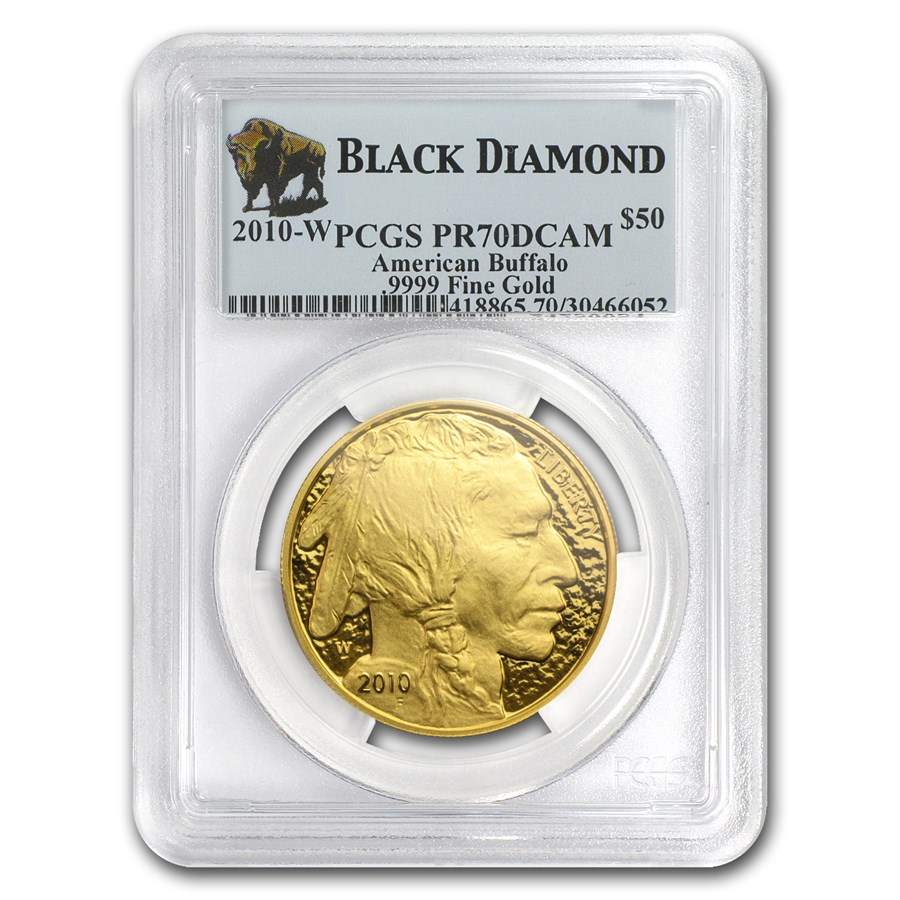2010-W 1 oz Proof Gold Buffalo PR-70 PCGS (Black Diamond)