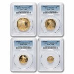 2010-W 4-Coin Proof American Gold Eagle Set PR-69 PCGS