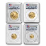 2010-W 4-Coin Proof American Gold Eagle Set PR-70 PCGS (FS)