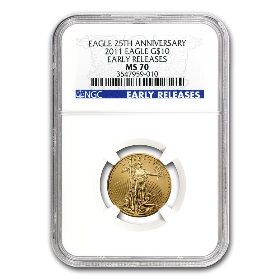 2011 1/4 oz American Gold Eagle MS-70 NGC (Early Releases)