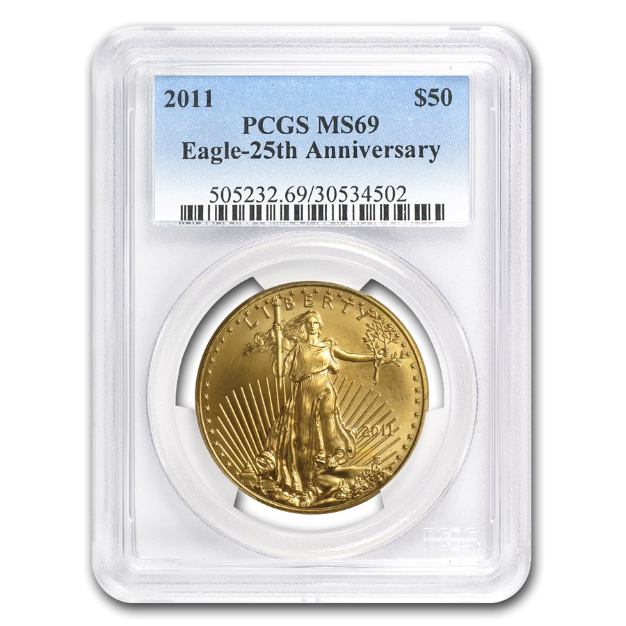 2011 1 oz American Gold Eagle MS-69 PCGS