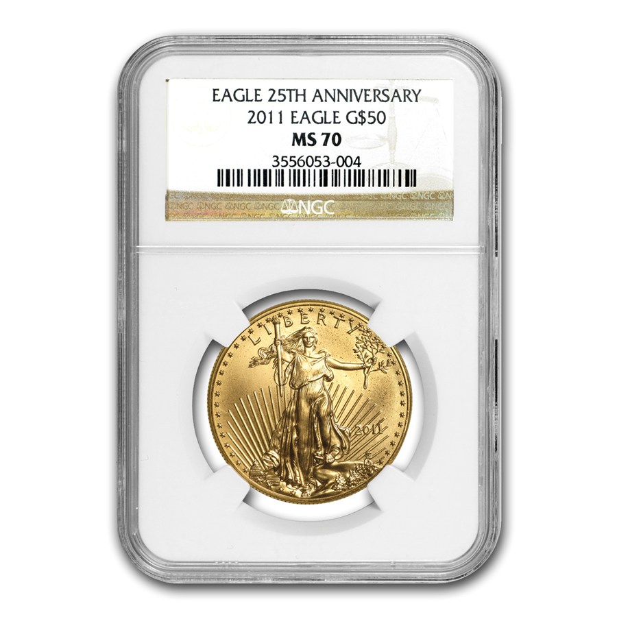 2011 1 oz American Gold Eagle MS-70 NGC
