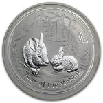 2011 1 oz Silver Australian Year of the Rabbit SII (Abrasions)