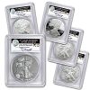 2011 5-Coin Silver Eagle Set MS/PR-69 PCGS (25th, John Mercanti)