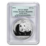 2011 China 1 oz Silver Panda MS-69 PCGS