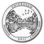 2011-D ATB Quarter Chickasaw National Recreation Area BU