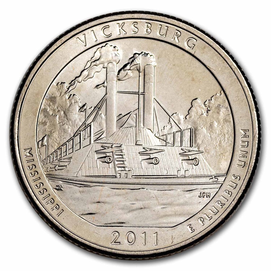 2011-D ATB Quarter Vicksburg National Military Park BU