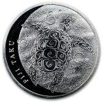 2011 Fiji 2 Dollars Proof Silver Sea Turtle