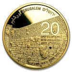 2011 Israel 1 oz Gold Western Wall BU