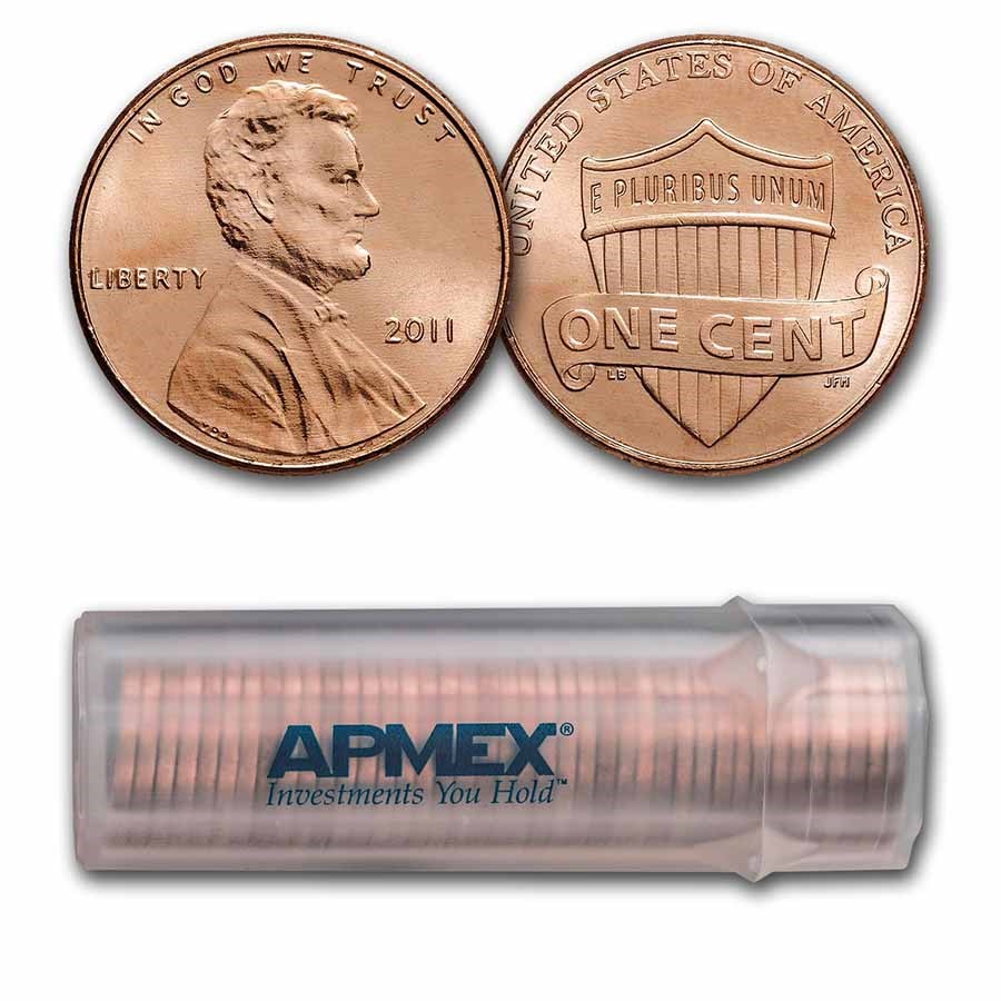 2011 Lincoln Cent 50-Coin Roll BU
