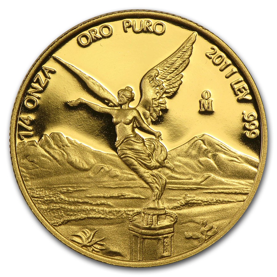 2011 Mexico 1/4 oz Proof Gold Libertad (In Capsule)