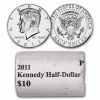 2011-P Kennedy Half Dollar 20-Coin Mint Wrapped Roll BU