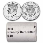 2011-P Kennedy Half Dollar 20-Coin Mint Wrapped Roll BU