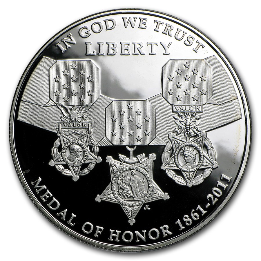 2011-P Medal of Honor $1 Silver Commem Proof (w/Box & COA)