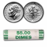 2011-P Roosevelt Dime 50-Coin Roll BU