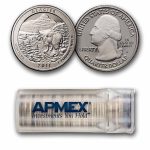2011-S ATB Quarter Glacier National Historical Proof 40-Coin Roll