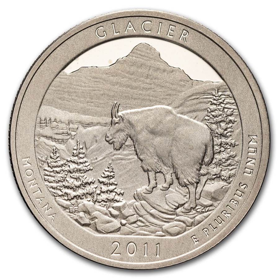 2011-S ATB Quarter Glacier National Historical Proof