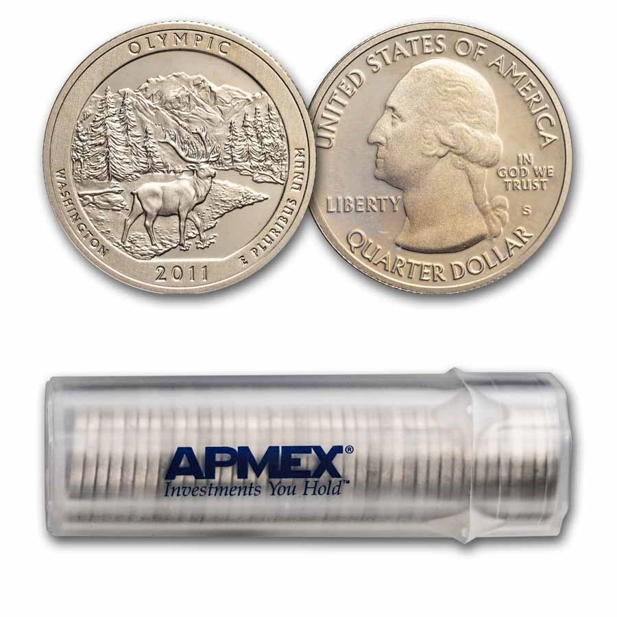 2011-S ATB Quarter Olympic National Gem Proof 40-Coin Roll