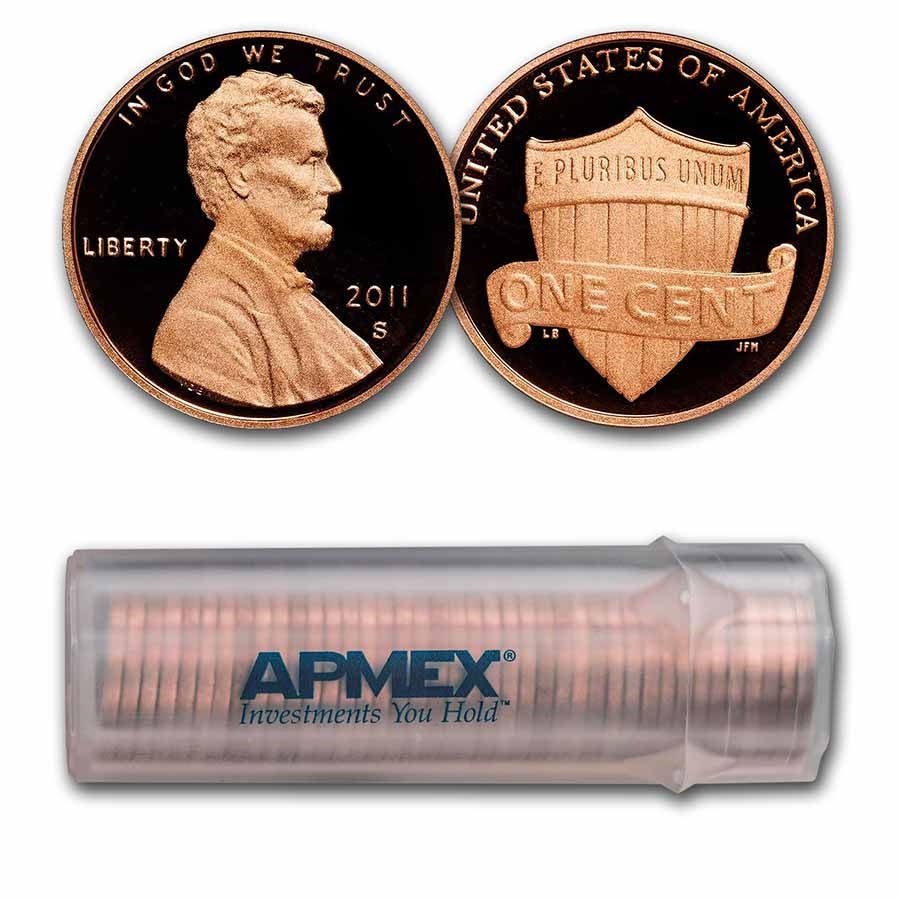 2011-S Lincoln Cent 50-Coin Roll Proof