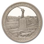 2011-S Quarter ATB Gettysburg Nat. Military Park Proof