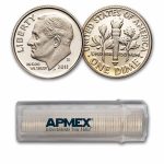 2011-S Roosevelt Dime 50-Coin Roll Proof