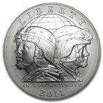 2011-S United States Army $1 Silver Commem BU (w/Box & COA)