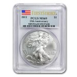2011 Silver Eagle MS-69 PCGS (FS, 25th Anniversary)