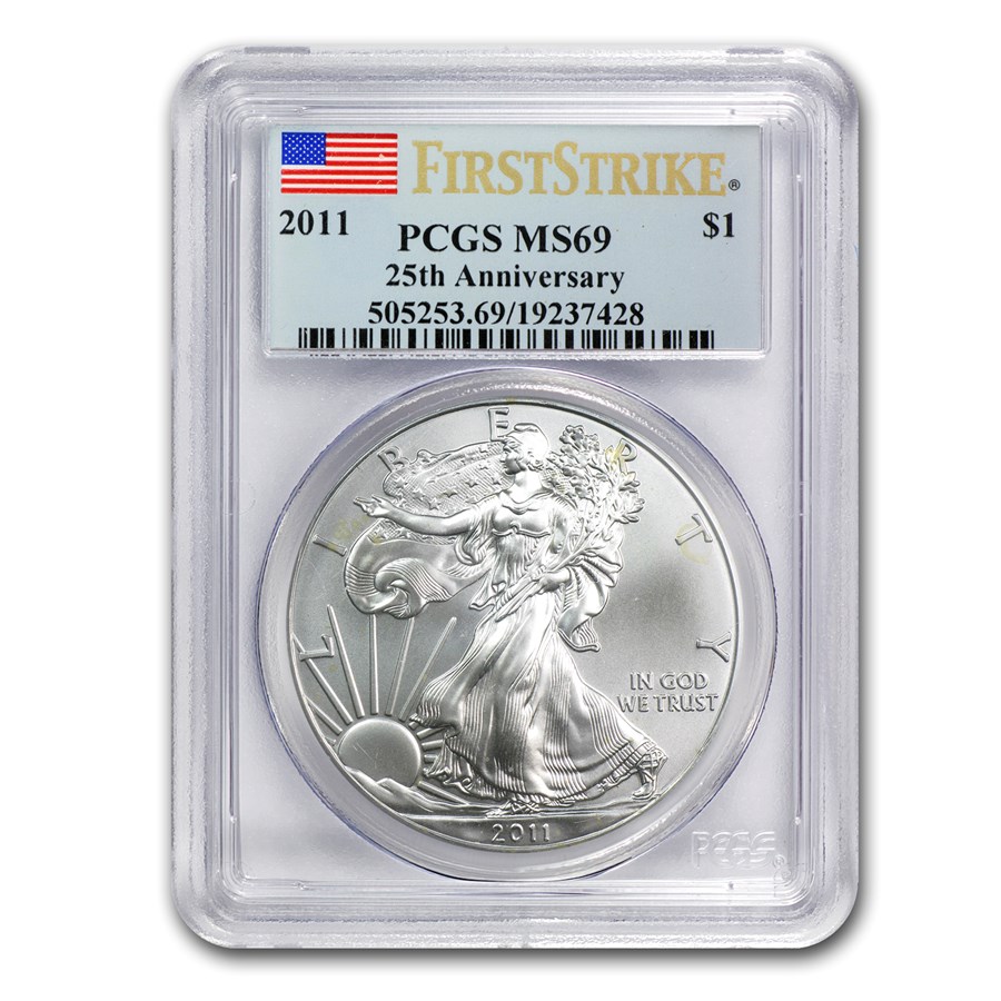 2011 Silver Eagle MS-69 PCGS (FS, 25th Anniversary)