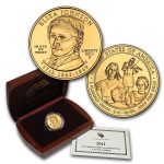 2011-W 1/2 oz Gold Eliza Johnson BU (w/Box & COA)