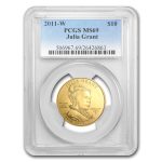 2011-W 1/2 oz Gold Julia Grant MS-69 PCGS