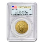 2011-W 1/2 oz Gold Lucretia Garfield MS-70 PCGS (FirstStrike®)
