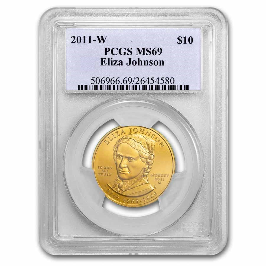 2011-W 1/2 oz Proof Gold Eliza Johnson PR-69 PCGS