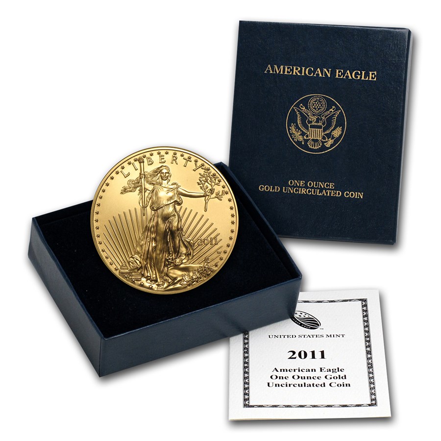 2011-W 1 oz Burnished Gold Eagle (w/Box & COA)
