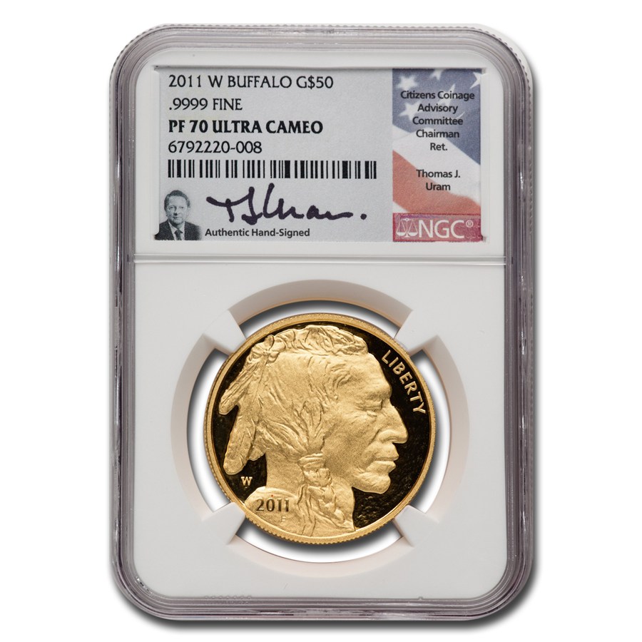 2011-W 1 oz Proof Gold Buffalo PF-70 NGC (Uram)