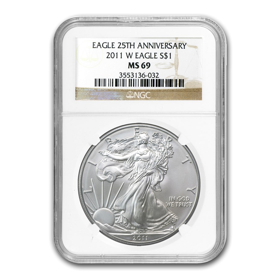 2011 (W) American Silver Eagle MS-69 NGC